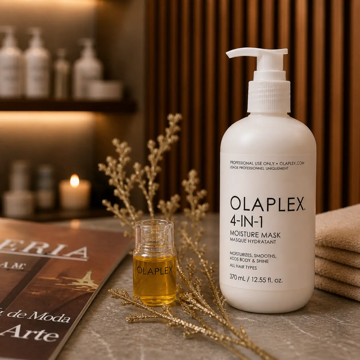 kit de Tratamientos de reparación y reconstrucción capilar intensa como Olaplex, en la peluquería de Concón. Viña del Mar