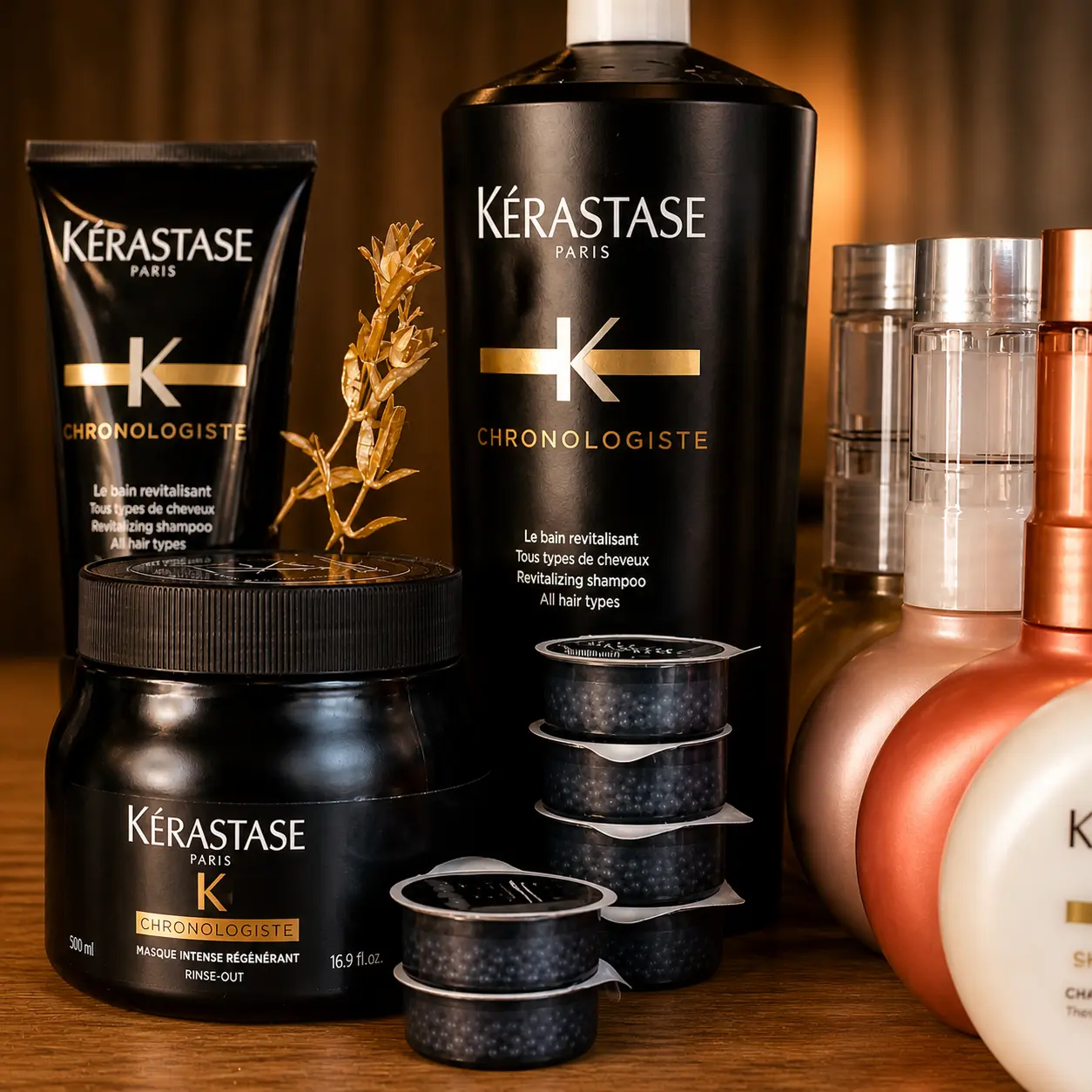 Tratamientos Kérastase en salón Carola Vogue en Concón y Viña del Mar, terapias capilares profesionales para hidratación, nutrición y revitalización del cabello